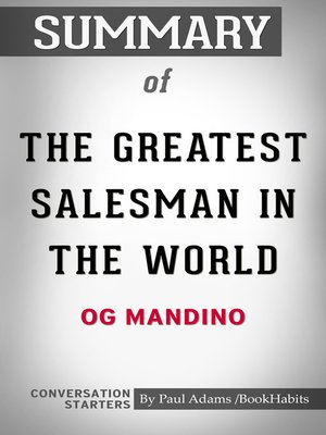 cover image of Summary of the Greatest Salesman in the World